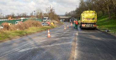 Chantier routier à Villeparisis