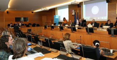 Salle des séances au Conseil départemental de Seine-et-Marne