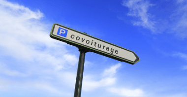 Panneau de parking de covoiturage