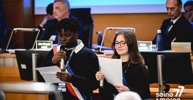 Séance publique avec les collégiens du Conseil départemental des jeunes