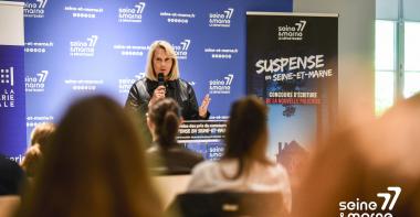 Véronique Veau à la cérémonie de Suspense en Seine-et-Marne