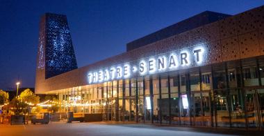 Théâtre-Sénart vue de nuit