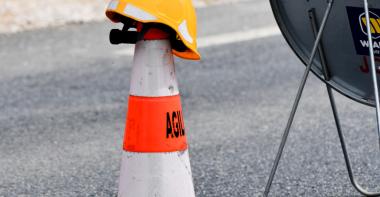 Plot de chantier routier