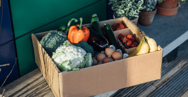 Panier de légumes et de fruits