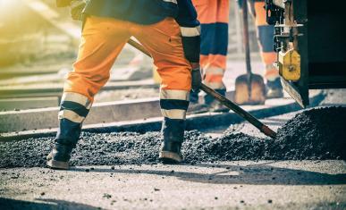 Chantier d'une route