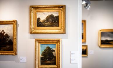 Tableaux au musée des peintres de Barbizon