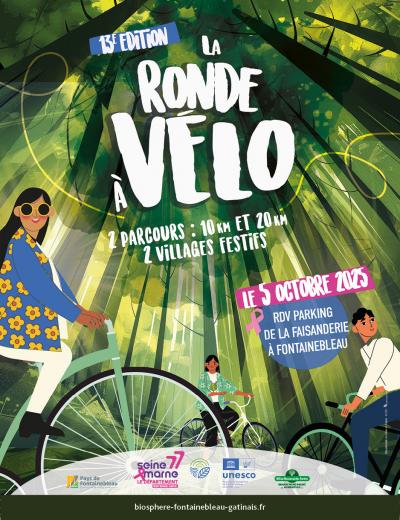 Affiche de la 13e édition de la Ronde à Vélo
