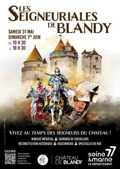 Affiche des Seigneuriales de Blandy 2025