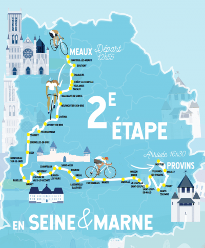 carte du parcours en Seine-et-Marne