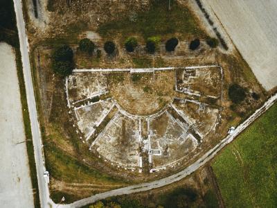 Théâtre gallo-romain vu du ciel