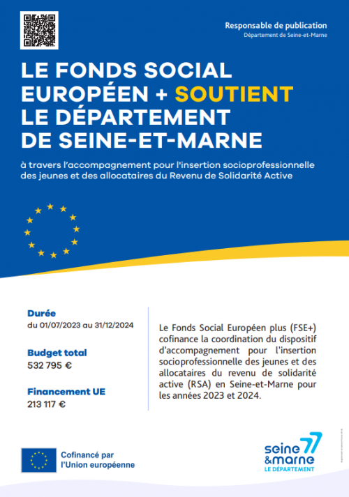 Le FSE+ en Seine-et-Marne