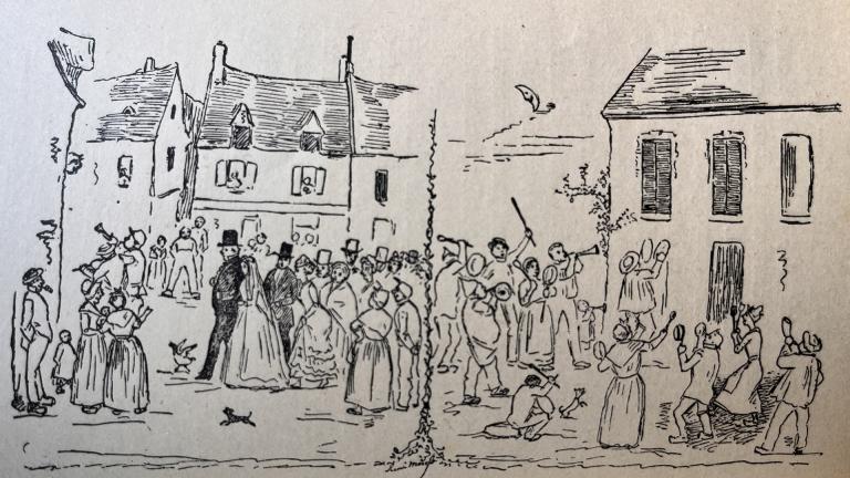 Croquis d'une fête de village