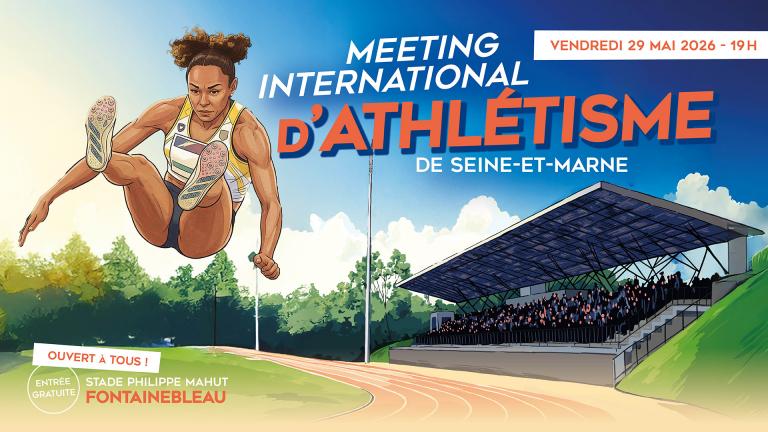 Affiche du meeting d'athlétisme de Seine-et-Marne 2026