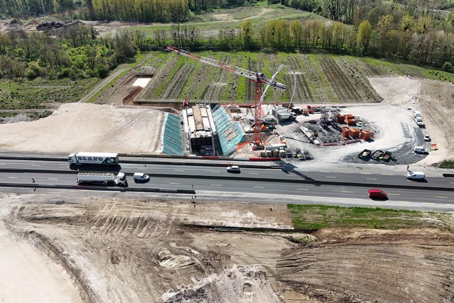 Travaux pour la Liaison routière de l'Est Francilien