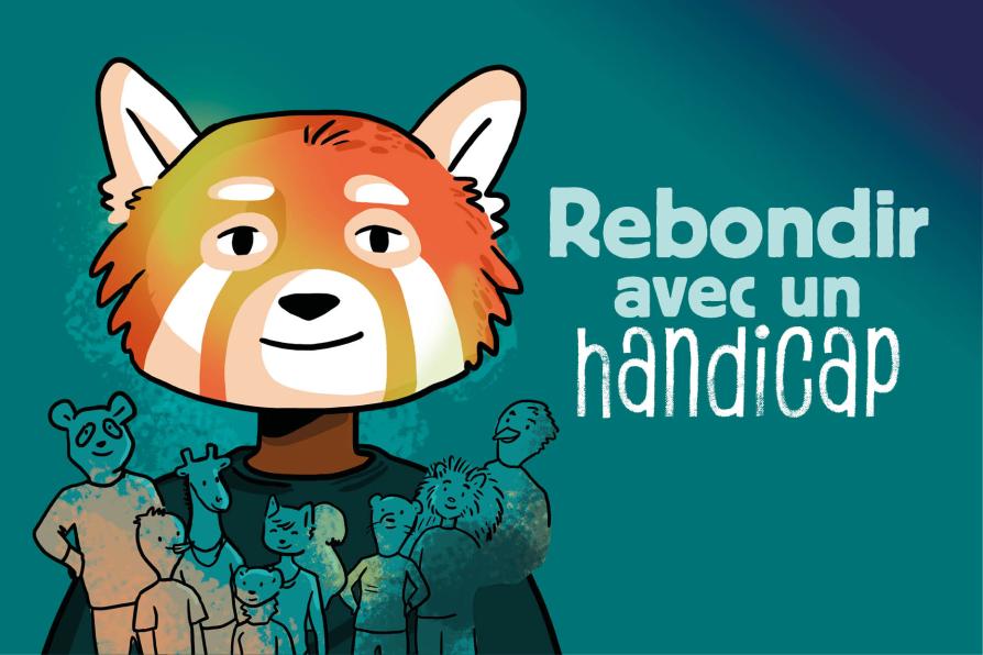 Phœnix, le héros de la bande dessinée "Rebondir avec un handicap"