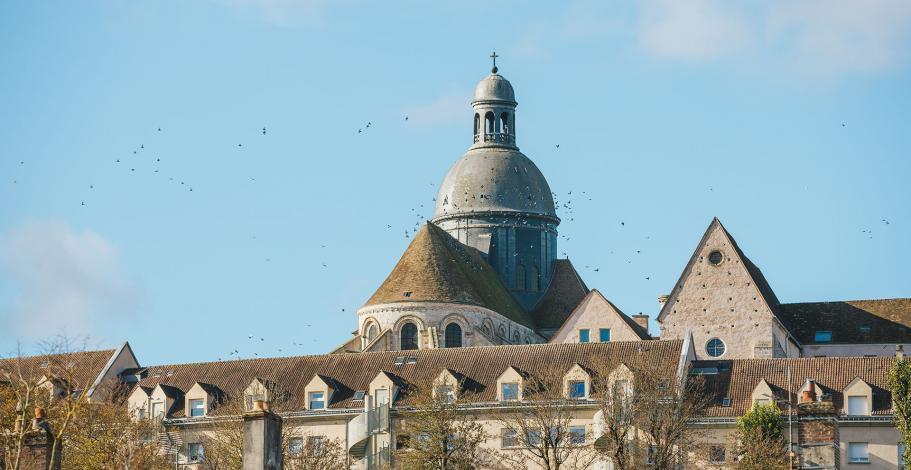 Vue des toits de la cité médiévale de Provins